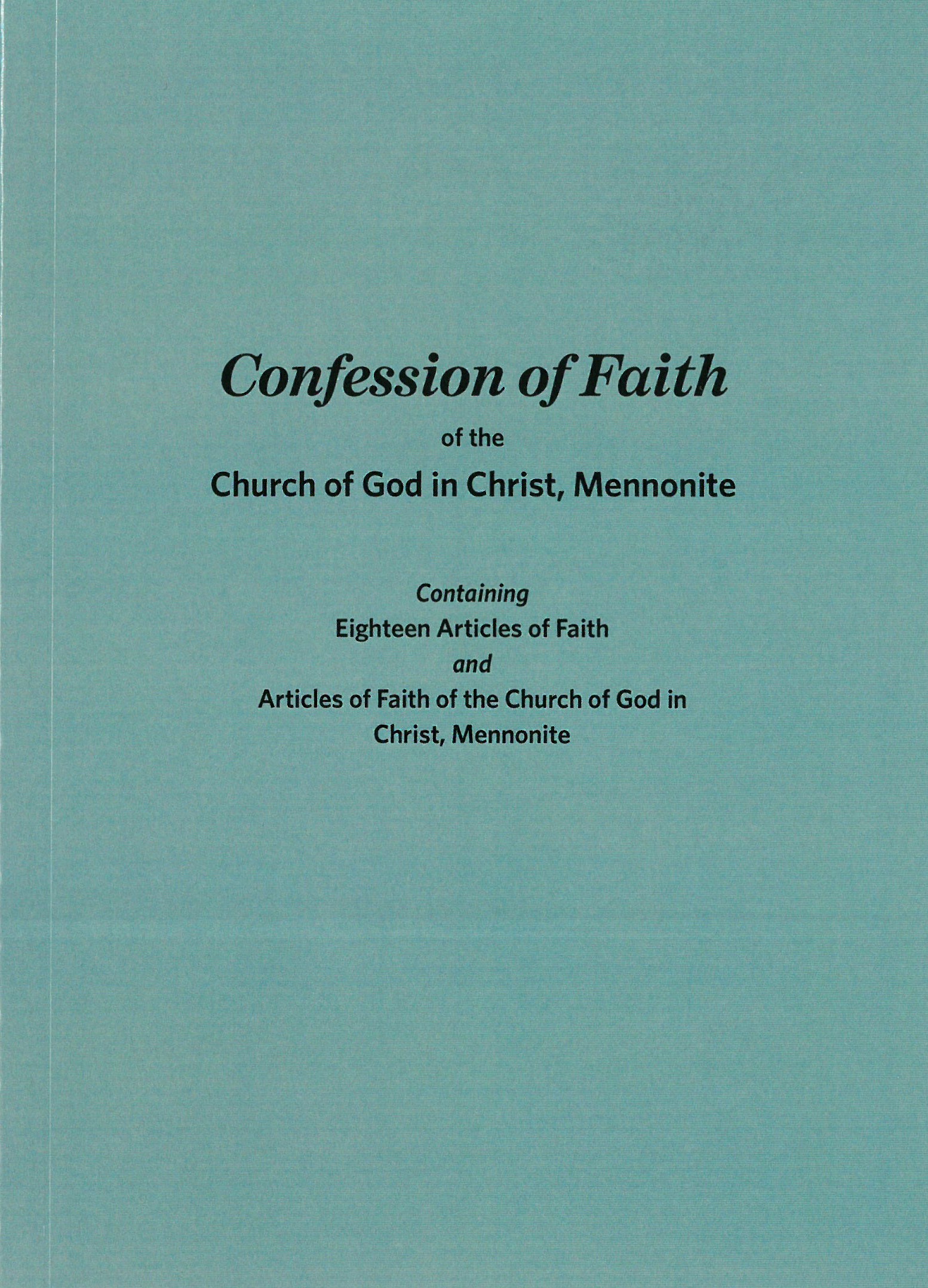 Confession of Faith