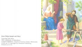 Vbs, Supplies, Attendance Cert Jesus Helps Joseph and Mary