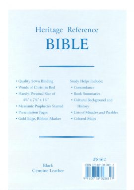 Nelson Heritage Reference Bible, 8461, Bonded Leather