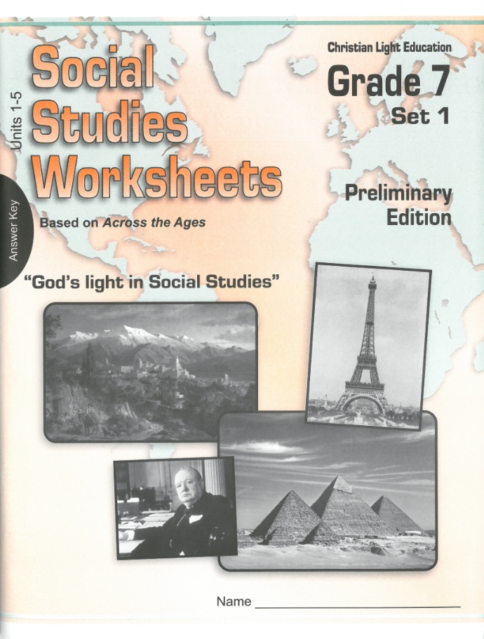 Across the Ages Worksheets 1 Answer Key