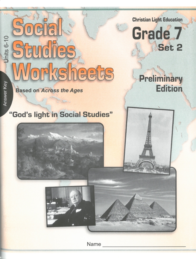 Across the Ages Worksheets 2 Answer Key