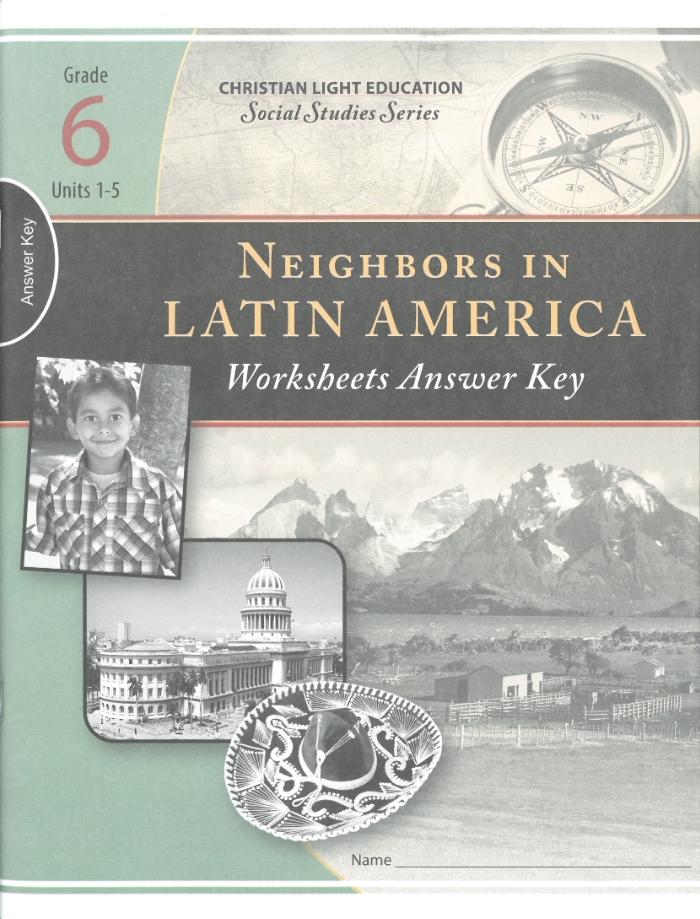Neighbors in Latin America Worksheets 1 Answer Key
