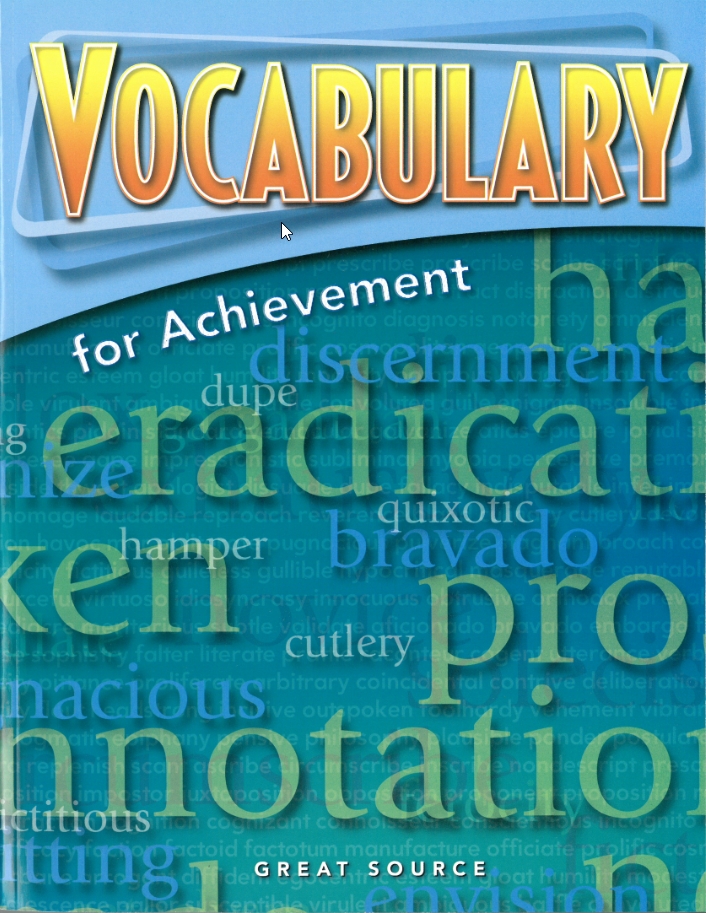 Vocabulary for Achievement, Third Course