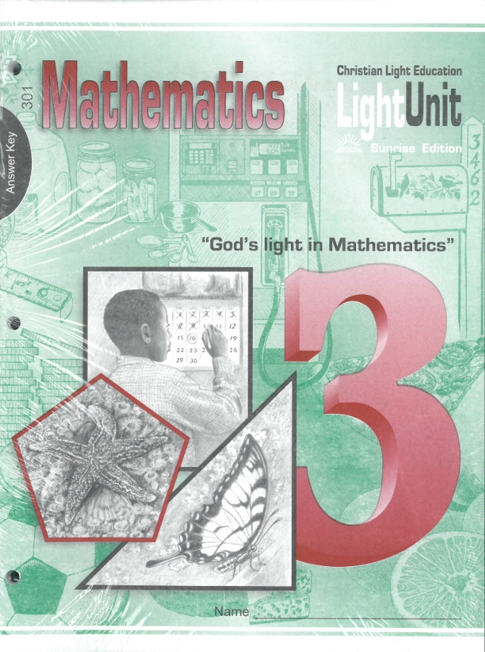 Mathematics 3 Light Units 301-310 Answer Keys (optional)