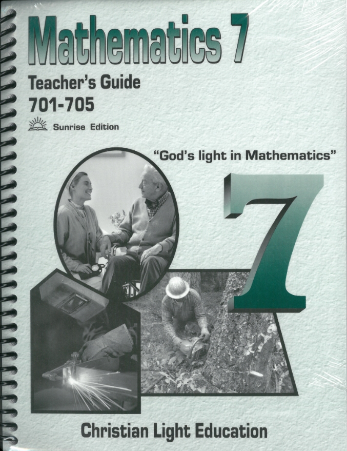 Mathematics 7 Light Units 701-705 Teacher's Guide