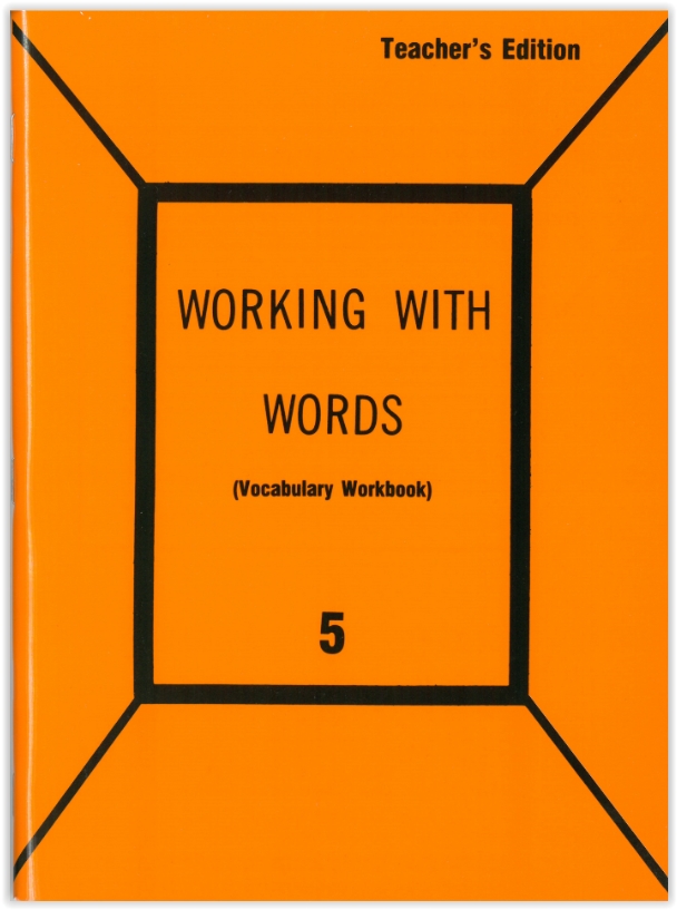 Working With Words 5 Teacher Edition