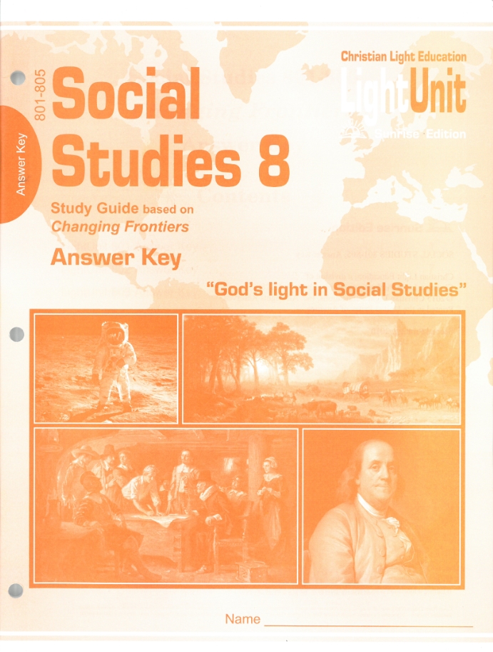 Changing Frontiers LightUnit Answer Keys