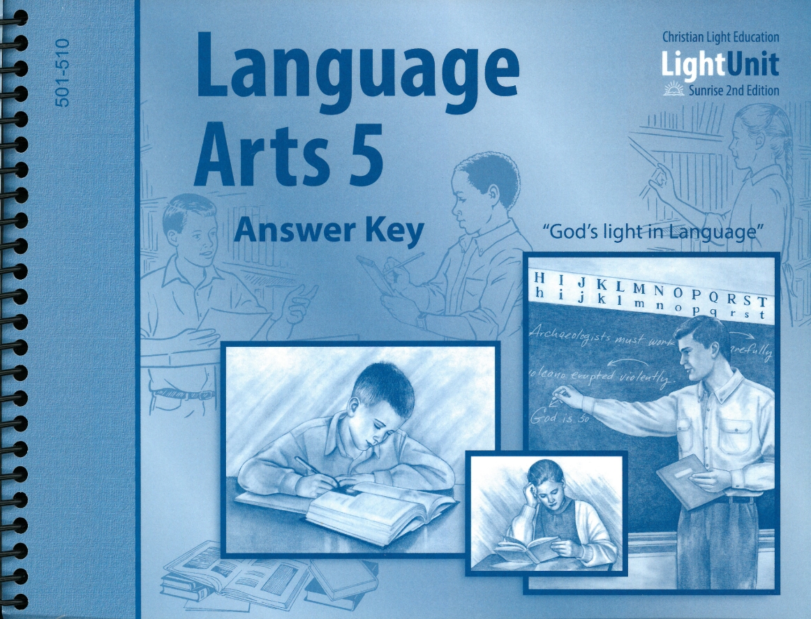 Language Arts 5 LightUnit Answer Key, spiral-bound (optional)