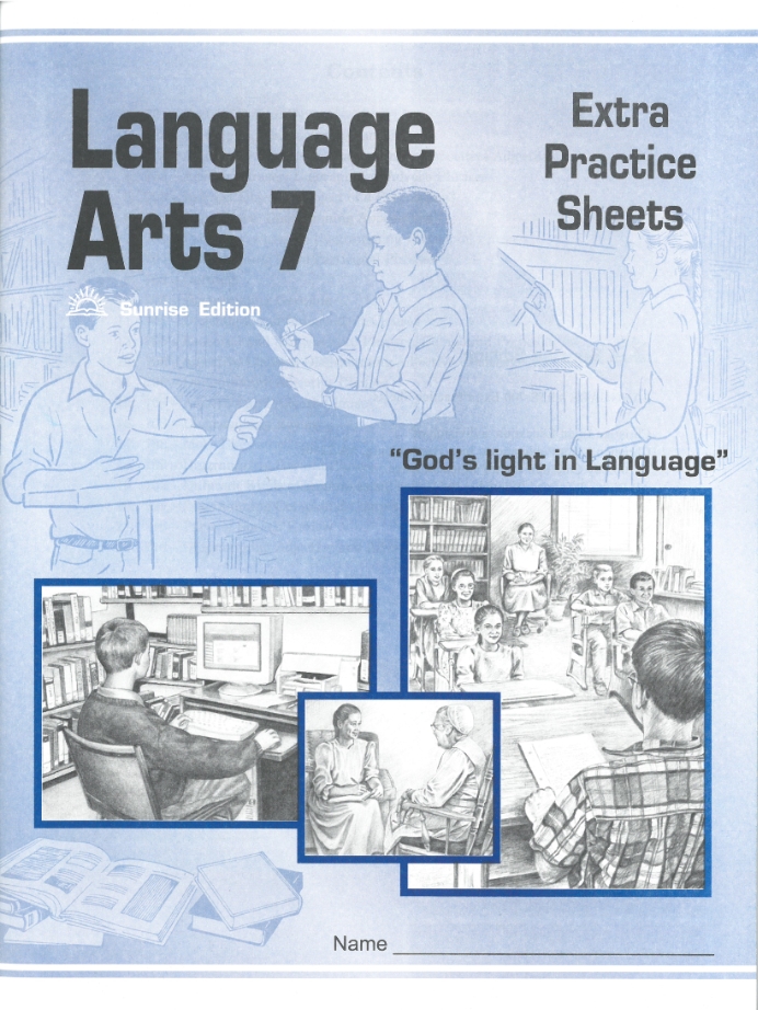 Language Arts 7 Extra Practice Sheets
