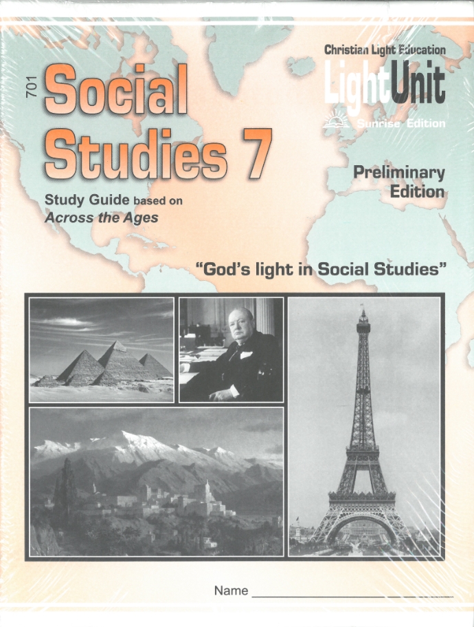 Across the Ages LightUnits 701-710 (tests & quizzes included)