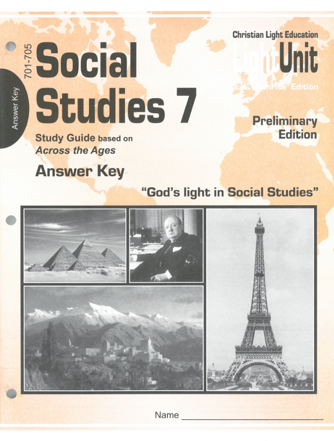 Across the Ages LightUnit Answer Keys
