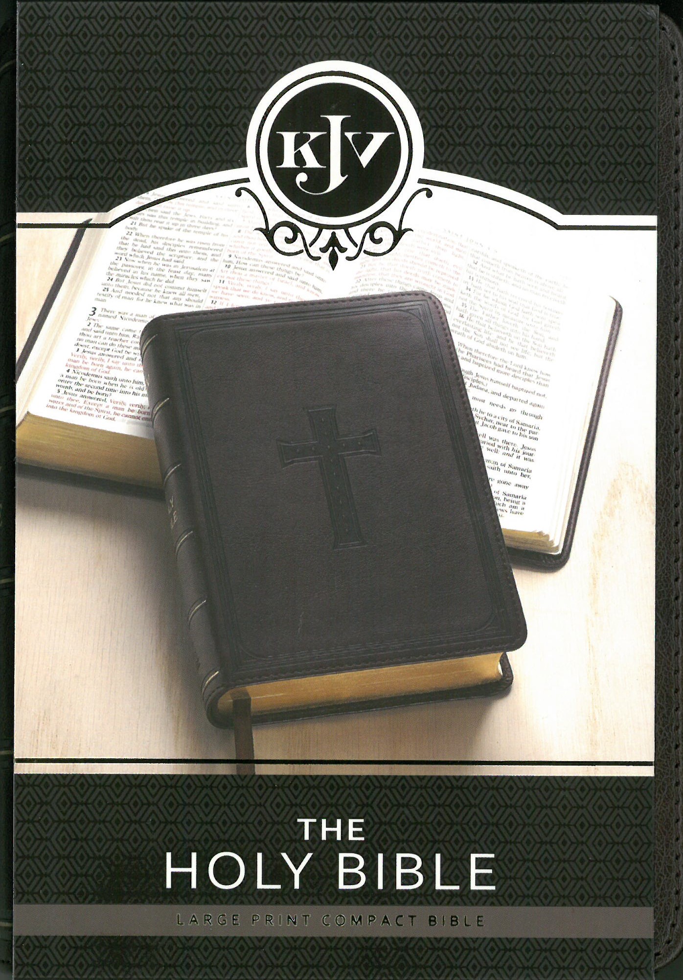Christian Art Gifts KJV Compact Bible - Brown Imitation Leather