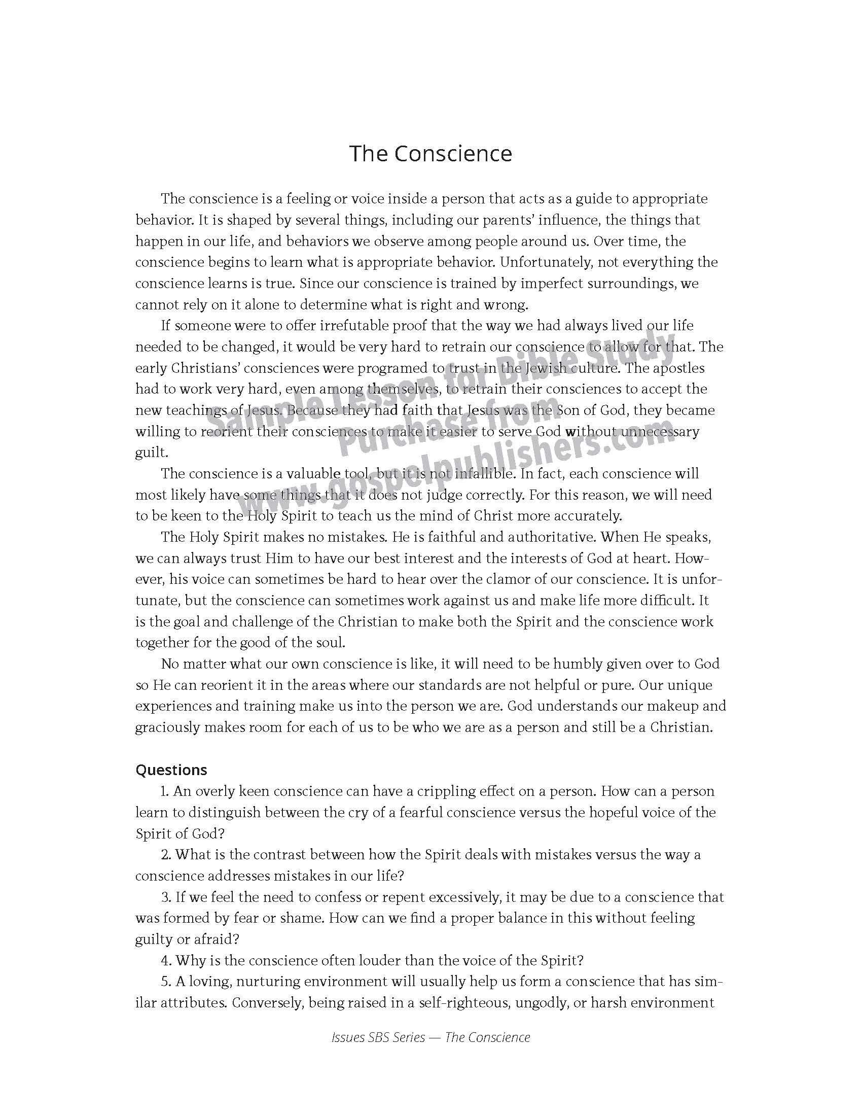 The Conscience