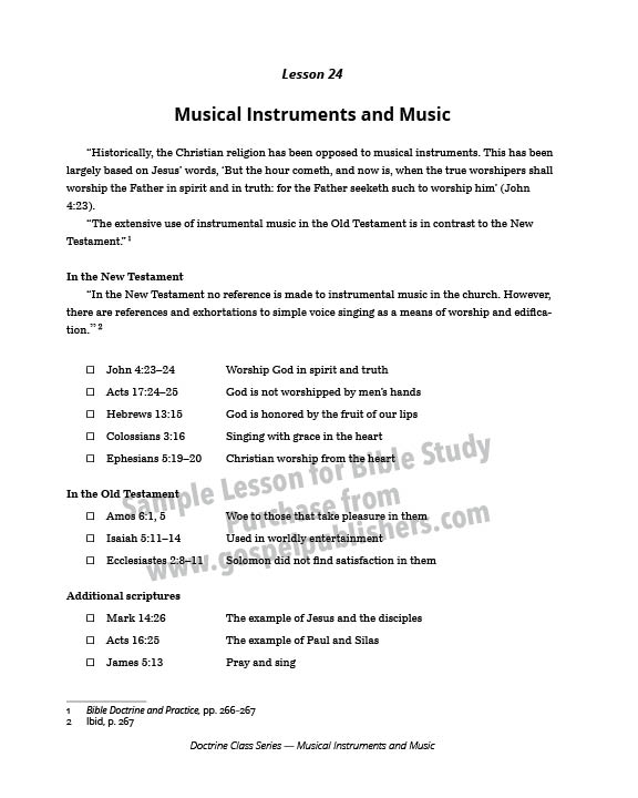 Musical Instruments and Music